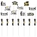 Amosfun 72PCS Graduation Cupcake Toppers 2020 Graduation Party Decorations Cake Topper Picks Toothpick Toppers Class of 2020 Graduation Party Supplies