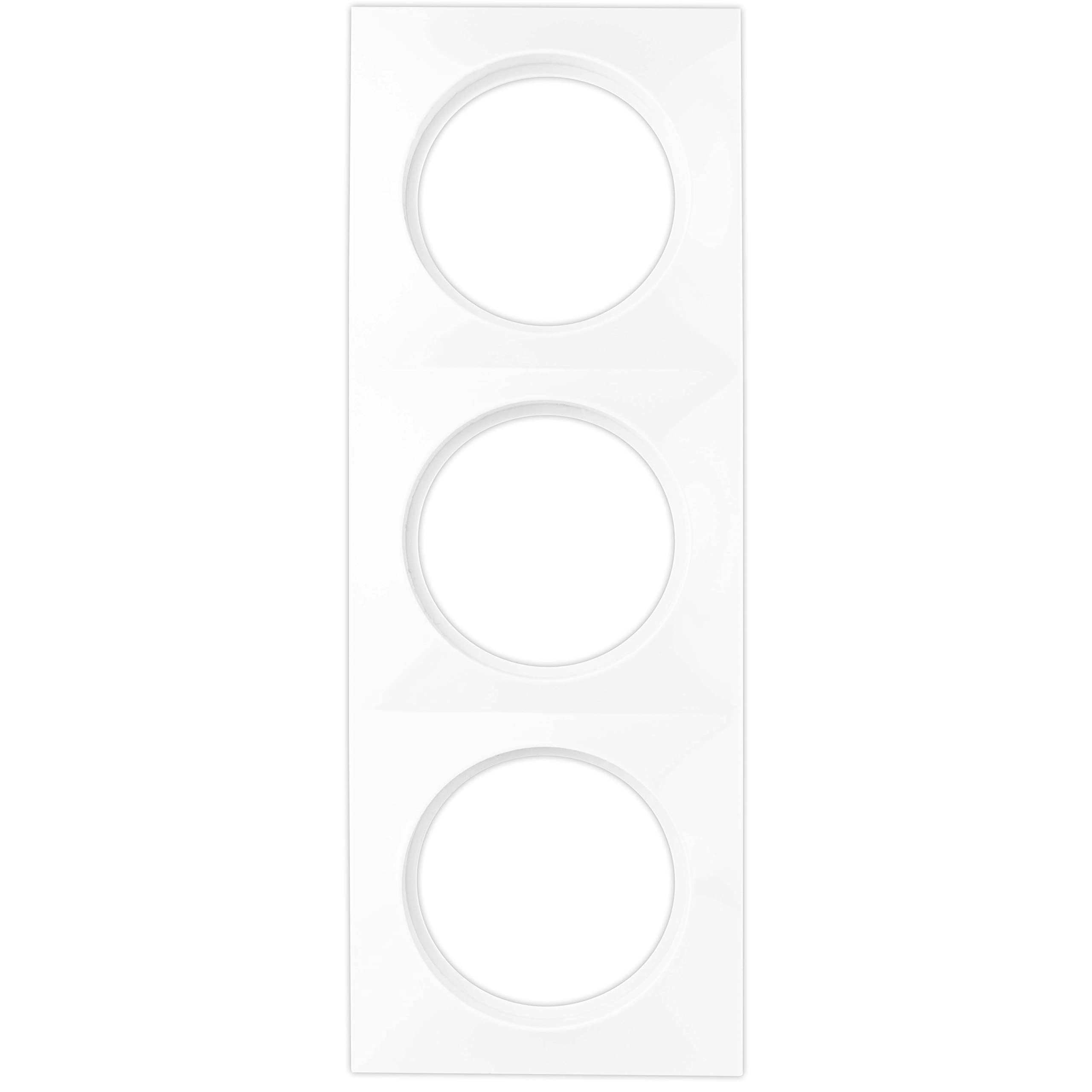 REV 0202830104 radius Triple Socket, Frame Light Switch, etc, White, 3-fach