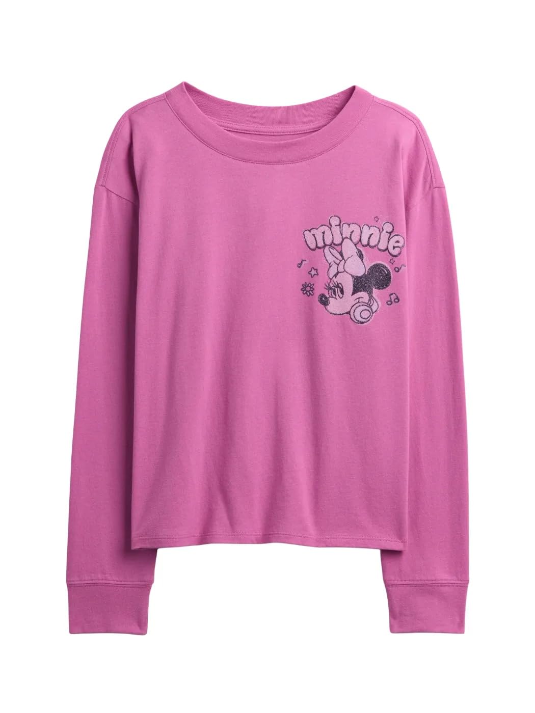 GAP Girls Long Sleeve Elevated Graphic Budding Lilac XXL