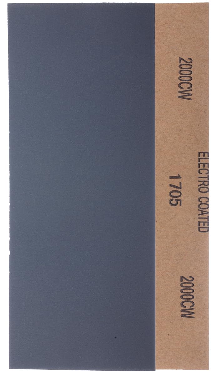YoiYee 2000 Grit Wet & Dry Sandpaper Sheets, 23 x 9.5cm, Ultra Fine Abrasive Sand Paper Roll for Wood, Metal, Plastic, Glass, Stone and Wall Sanding, 10 Pack