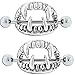 Body Accentz® 14g Vampire Teeth Nipple Ring Shield sold as pair (16mm)