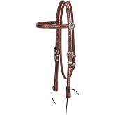 Weaver Leather Unisex Adult Browband Headstall, Brown, Horse US