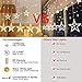 YINUO LIGHT 12 Stars 138 LED Curtain String Lights, Window Curtain Lights with 8 Flashing Modes Decoration Christmas, Wedding, Party, Home, Patio Lawn, Warm White