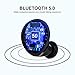 Wireless Earbuds Bluetooth 5.0 Headphones MOING TWS Built-in Mic Cordless Earphones for Android iPhone Stereo Sound 36H Playtime in-Ear Headset with LED Battery Display Charging Case-Black