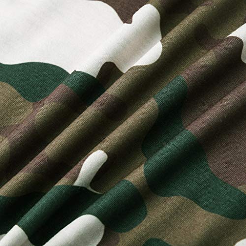 Men's New Summer Casual Camouflage Printing Elastic Short Sleeve T-Shirt Tops