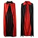 Ofocam Unisex Adult Halloween Cape Cloak Vampire Magician, Black&red, Size 55