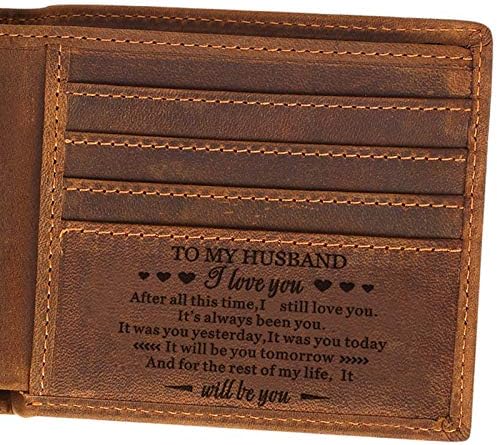 personalized husband wallet