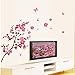 ANBER New Butterfly Cherry Blossom Flower Tree Branch Wall Decals Decor Kids Baby Stickers