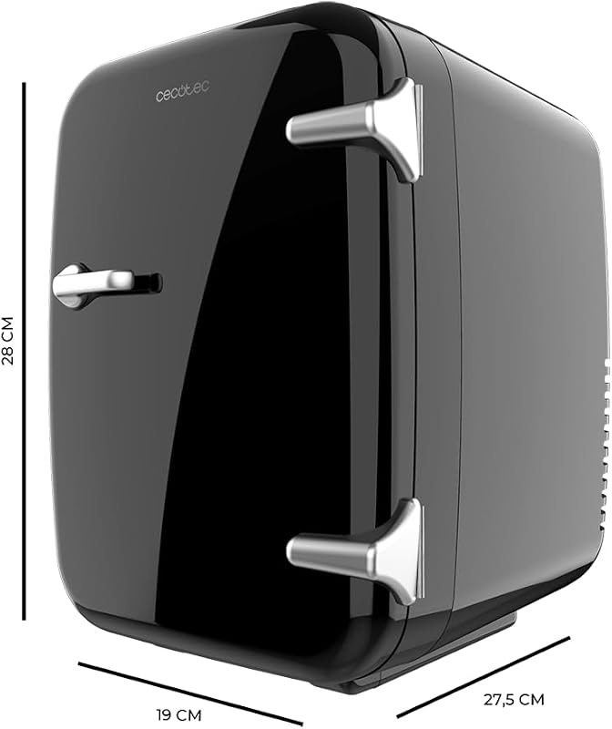 Mini-Kühlschrank Bolero MiniCooling 4L Havanna Black, Betrieb mit 12V-220V, Kompatibel mit Auto und Wohnwagen, Kühl- und Heizfunktion, Temperaturbereich 5-65º, Einfacher Transport.