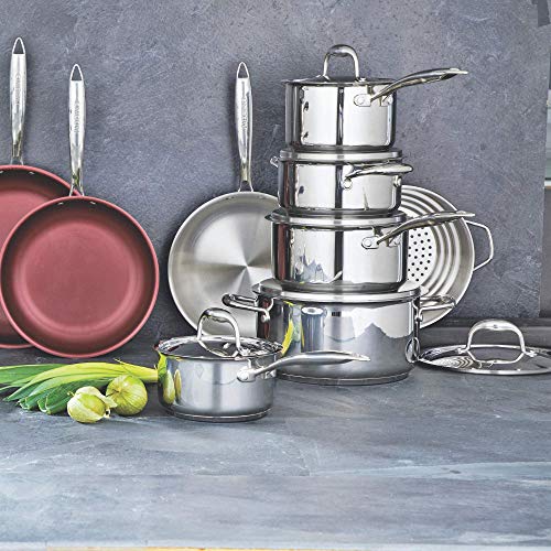 Paderno 11Piece StainlessSteel Cookware Set Kitchen Pots and Pans