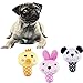 Mimibox Squeaky Plush Dog Toy for Smalls Dogs - Pack of 3, Random Color