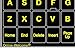 Glowing Reflective Fluorescent English US Lettering Keyboard Sticker
