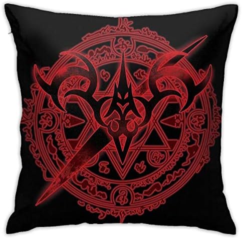 JACHE Saber Servant Summoning Decorative Throw Pillow Covers for Sofa Couch Cushion Pillow Cases 18x18 Inch