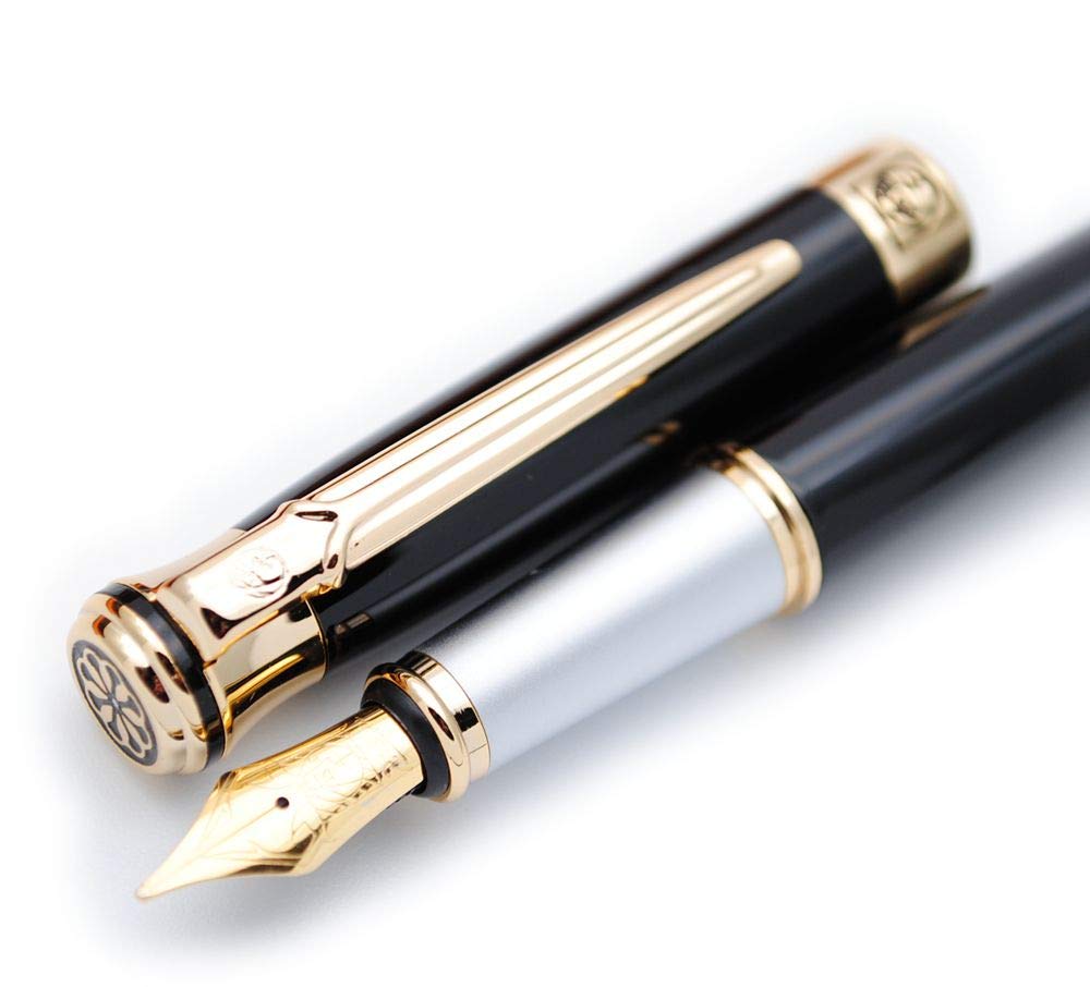 czxwyst Picasso 903 Sweden Flower King Fountain Pen Original Box (Black)