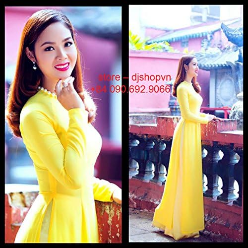 Ao Dai - Traditional Viet Nam Vietnamese Long Dress Collections With Pants - Silk Thai Tuan - Custom- All Sizes