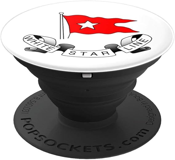 Amazon Com Rms Titanic White Star Line Red Flag Star Logo