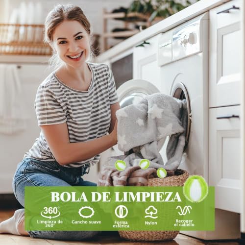 12 Pcs Washing Machine Hair Catcher, Balls for Washing Machine, Balls for Washing Machine, Reusable Removes Pet Hairs, Collects Lint Washing Machine Ball, Remove Pet Hair (Colour 25111915)