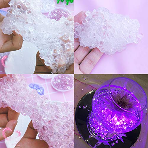 Korlon 25 Pack Slime Fishbowl Beads, 10.5 Oz Crunchy Slime Beads Slushie Beads for Homemade Slime, DIY Craft, Doll Filling, Plastic Beads for Crafts (25 Color) - Thumbnail 3