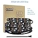 ALITOVE WS2812B Individually Addressable LED Strip 16.4ft 150 SMD 5050 RGB LED Pixel Flexible Light Non-Waterproof Black PCB