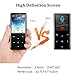 AGPTEK Bluetooth 4.0 MP3 Player with 2.4 Inch TFT Color Screen, 8GB Lossless Sound Music Player with FM Radio Voice Recorder, Touch Button with Backlight Supports Up to 128GB, Black