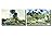 The Rocks Thatched Cottages at Cordeville by Vincent Van Gogh Oil Painting Reproduction in Set of Panels