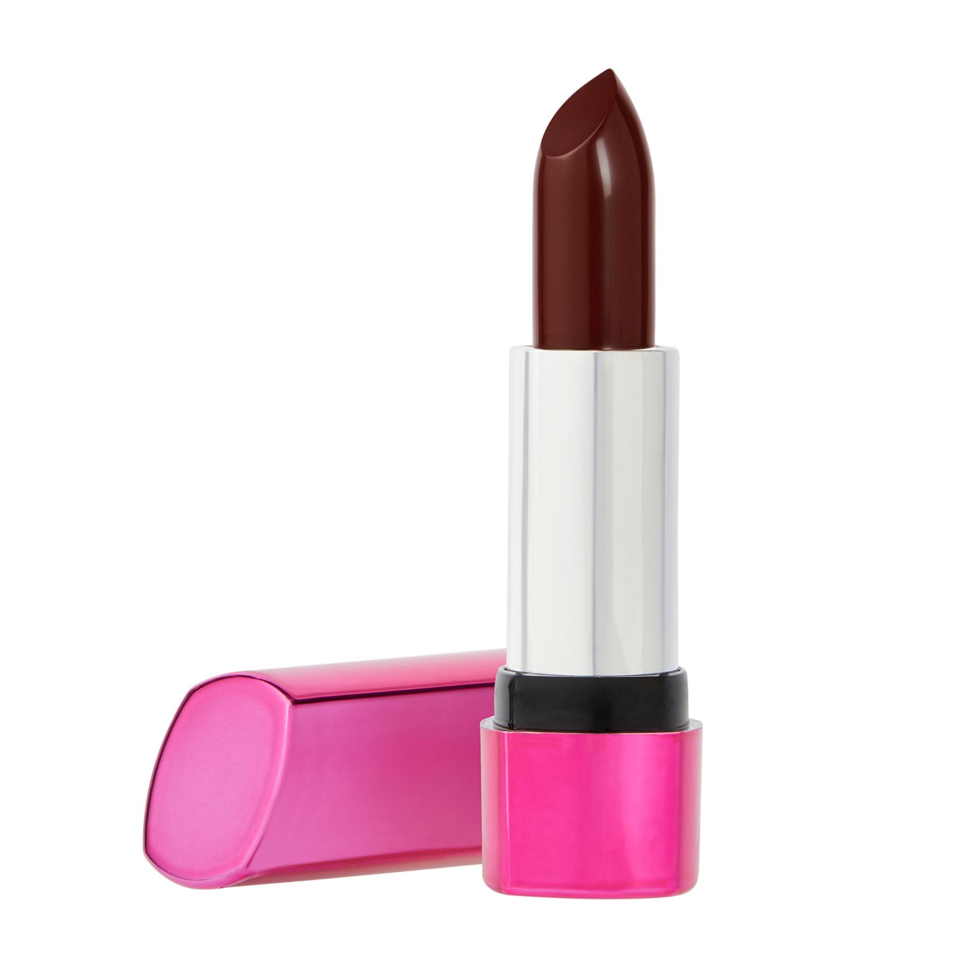 Sleek MakeUP Luxe Lip Satin Lipstick, Highly Pigmented, Hydrating, Creamy Formula, 100% Vegan, Plush (Deep Purple)