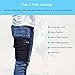 Runflory Thigh Support Brace, Adjustable Thigh Slimmer Trimmer Compression Thigh Sleeve Wrap Brace for Sore Hamstring, Quad Support or Injury Recovery, Running & Sports - One Size, Black