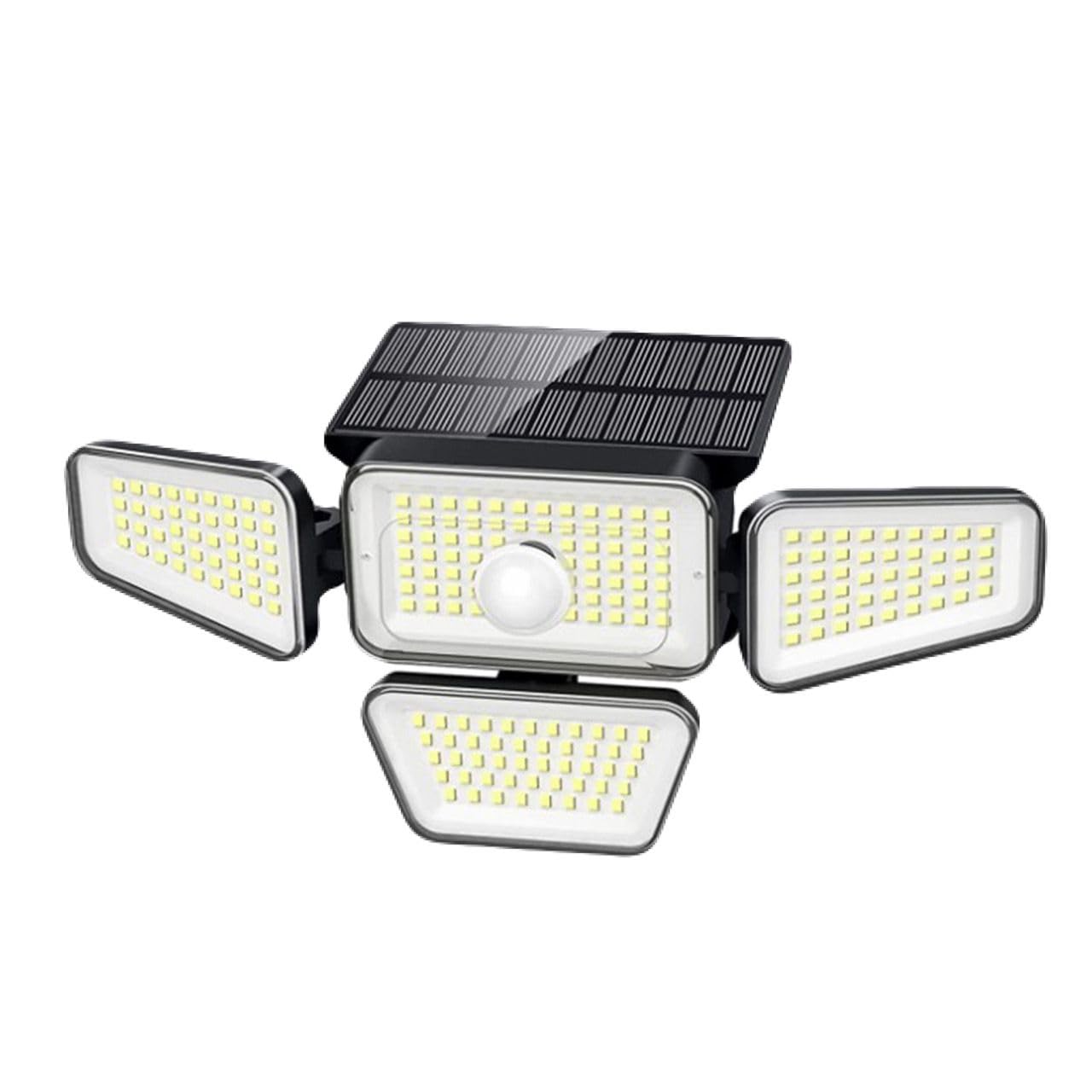 Vortex 0168 Multifunctional high Brightness high Induction 4 Head 270pcs Solar Charging LED Garden Motion Sensor Light