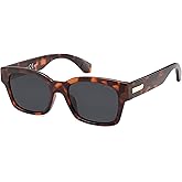 SOJOS Classic Square Polarized Sunglasses for Women Men Trendy Unisex Design SJ2372