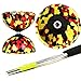 Mr B Harlequin Diabolo, Metal Diablo Sticks & Diabolo Directions Instructional DVD! (Black, Yellow & Red)