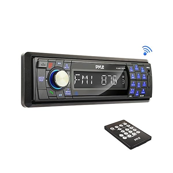 Pyle-AMFM-MPX-In-Dash-Marine-Detachable-Face-Radio-with-SDMMCUSB-Player-and-Bluetooth-Wireless-Technology