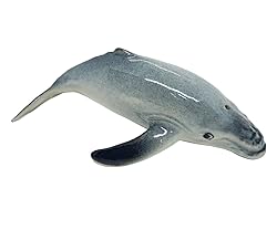 WitnyStore Tiny 2⅞" Long Grey Humpback Whale