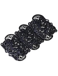 D EXCEED - Pulsera de encaje bohemio para mujer, estilo vintage, pulsera de filigrana, pulsera elástica, para mujer