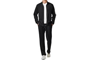 JMIERR Men's Sweatsuit Tracksuit 2 Piece Set Full Zip Casual Jogging Suits with Jogger Jackets and Pants Warm Up Outfits