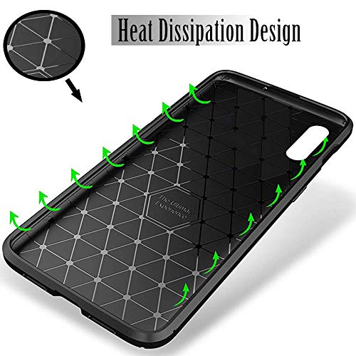 TheGiftKart Rugged Carbon Fibre Samsung Galaxy M01 Armor Back Cover Case | Shockproof & Protective | Stunning Minimalist