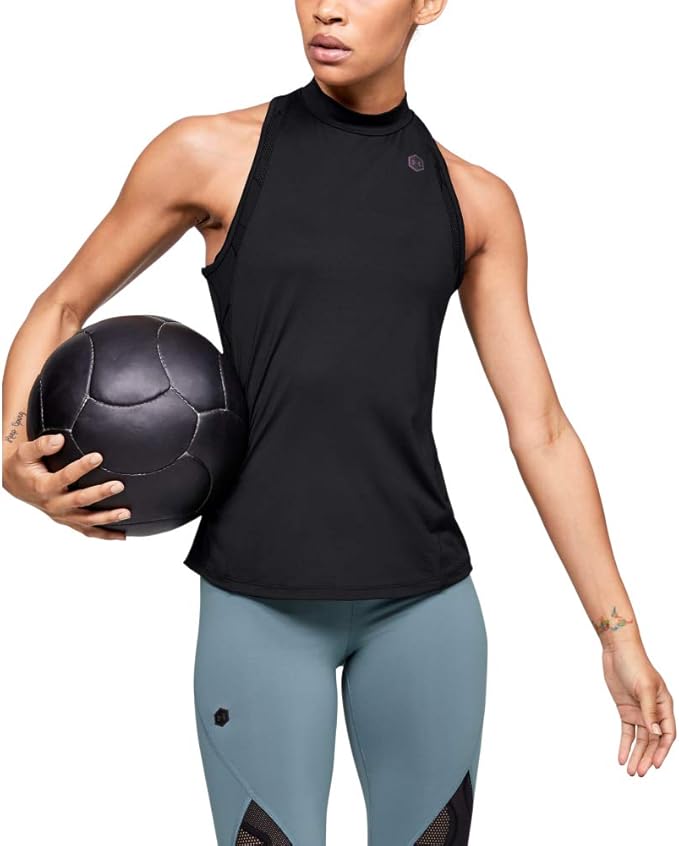 Under Armour Rush Heatgear Mesh Tank Top sans Manches Femme Amazon.fr