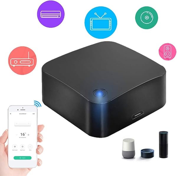 Fauge Universal Smart WiFi IR Control Remoto Infrarrojo Tuya para Smart Home Control para TV Funciona con Alexa Home