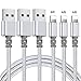 Lightning Cable, MAILAIZ iPhone Charger 3pack 6ft Extra Long Nylon Braided Cables Syncing and Fast Charging Cord Compatible with iPhone XS MAX/XR/XS/X/8/7/Plus/6S/6/SE/5S/5C/iPad