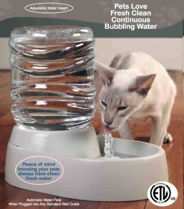Pet water fountain bubbling bowl