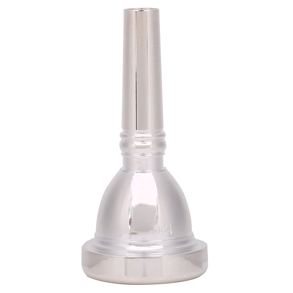Trombone Mouthpiece, Universal Silver Plated 12C Alto Trombone Mouthpiece Instrument Replacement