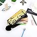 TOLTOL Pencil Bag,Pencil Pouch Sequin Zipper Pencil Bag Sequin Pencil Case Gold&Black