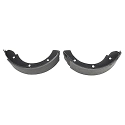 TRQ Rear Parking Brake Shoe Set Compatible with