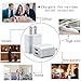 IETGZ 5V 2A Dual Port USB Wall Charger 4 Pack Travel Charging Plug for Apple iPad iPhone iPod 5 6 7 8 and Samsung LG Mobile Phone and Tablet White Color