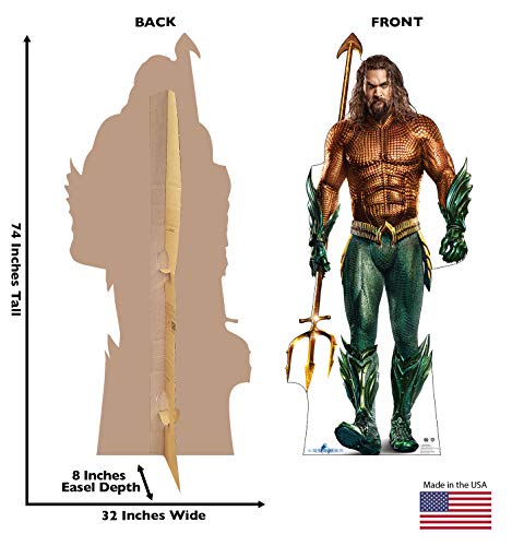 Advanced Graphics Aquaman Life Size Cardboard Cutout Standup - Aquaman (Warner Bros 2018 Film) - Thumbnail 2