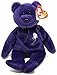Princess Diana Ty Beanie Baby Bear - Mint w/ Collectible Display Case