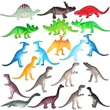 Acekid 72PCS Mini Dinosaurs Toys Set Realistic Looking Dinosaur PVC Plastic Assorted Educational Toy for Kids Party Favor Gift Set