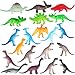 Acekid 72PCS Mini Dinosaurs Toys Set Realistic Looking Dinosaur PVC Plastic Assorted Educational Toy for Kids Party Favor Gift Set