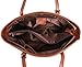 Iswee Shoulder Handbags Top Handle Satchel Work Bags Purse for Women (Horizontal Version-Brown)