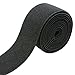 Strapcrafts 2-Inch Wide by 2-Yard Colored Double-Side Twill Elastic Band-Black 11100