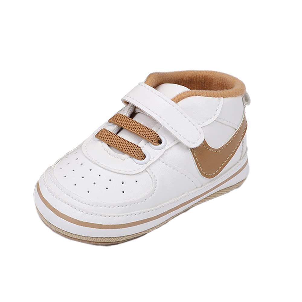 Clowora Unsex Baby Shoes Boys Girls Infant Sneakers Non-Slip Soft Rubber Sole Toddler Crib First Walker Lightweight Shoes